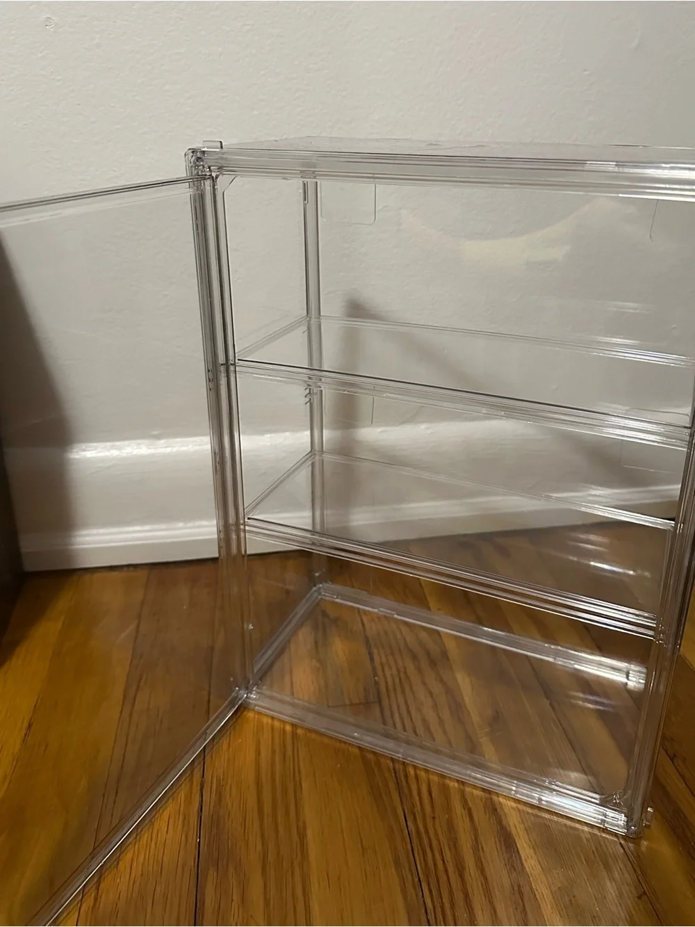 Clear Acrylic Wall Storage Shelf - Multi-Tier Organizer